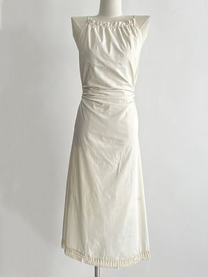 XITAO Dress Sling Women Sleeveless Folds Dress
