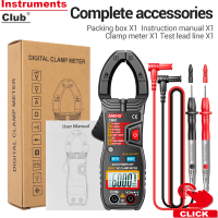 Instruments ANENG CM81สมาร์ท AC Clamp Meter Clamp Type Multimeter 6000 Counts Auto Range Voltmeter 600A Ammeter Resistance Meter พร้อมไฟฉาย