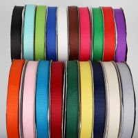 5Yard/lot 7mm 10mm 15mm 20mm 25mm 38mm Solid Color Grosgrain Ribbon Tape Wedding Party Decoration Gift Wrap Christmas Ribbon Gift Wrapping  Bags