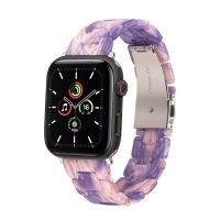 【Hot Sale】 Applicable to apple watch8 strap new aurora resin iwatch4567 se magic