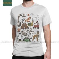 Avatar The Last Airbender Menagerie T Shirt For Men Pure Cotton Leisure Tshirts Anime Atla Bison Yip Tee Shirt Short