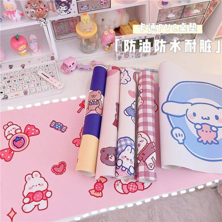 kawaii-sanrio-accessories-hello-kitty-melody-cinnamoroll-cute-cartoon-table-mat-anti-slip-anti-greasy-table-mat-mouse-pad-gift