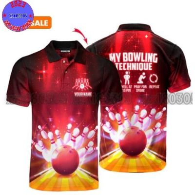 Bowling Love Sport Polo Shirt For Men&amp;women PL1066 (private chat free custom name&amp;logo)