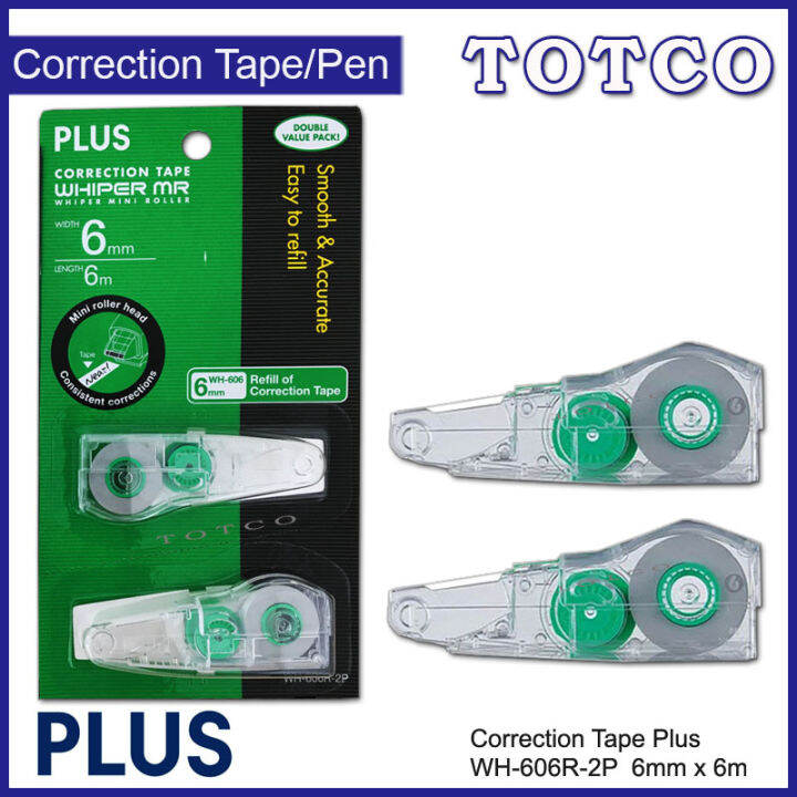 Correction Tape WH606R2P PLUS 6mm x 6m Refill Lazada