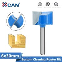 【DT】hot！ XCAN 1pc 30mm Bottom Cleaning Engraving Bits 6mm Shank Wood Router Milling Cutter Woodworking Trimming