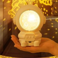 Astronaut Projector Night Light Creative Home Decoration Bedroom Light Star Light Spaceman with music box Childrens Gift Night Lights