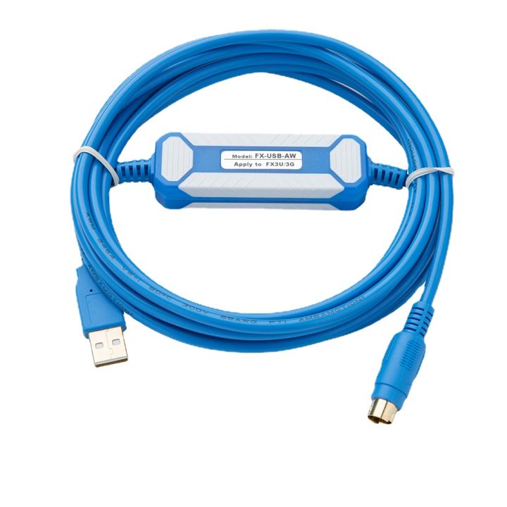 fx-usb-aw-suitable-for-mitsubishi-fx3u-3g-fx2n-fx1n-fx0-fx0n-fx0s-fx1s-plc-programming-cable-plc-download-cable-fast-ship