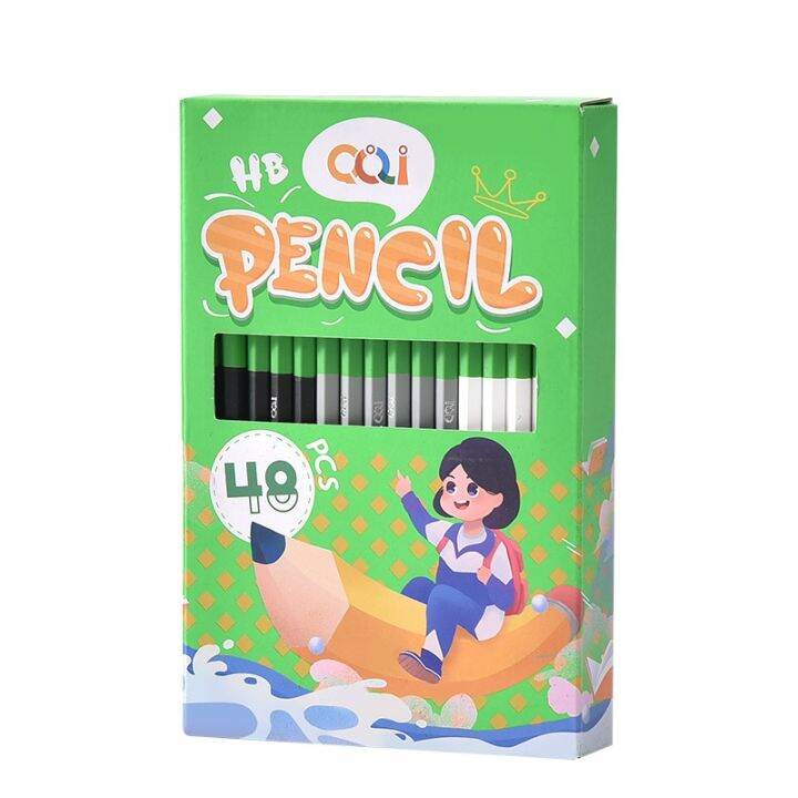 cod-aosheng-black-childrens-pencil-wholesale-student-hb-writing-48-gift-box