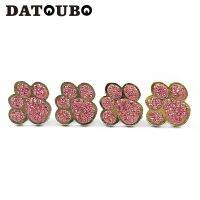 DATOUBO 16ชิ้นดีไซน์ขาหมีโลหะฝาหมุดรถวาล์วยางอุ้งเท้าหมีคริสตัลเพชรดีไซน์รถบรรทุกหมวกอากาศฝุ่นไฟติดล้อจักรยาน