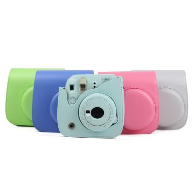 เคส PU เคสป้องกันกระเป๋ากล้องไหล่พร้อมสายคล้องไหล่สำหรับ Fujifilm Instax Mini 8/Mini8 + /9กล้องฟิล์มทันที