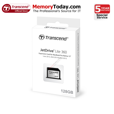 Transcend JetDrive Lite 360 128GB for MacBook Pro (Retina) 15" Late 2013~Mid 2015 (TS128GJDL360)