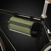 ✳ RZAHUAHU Bicycle Front Tube Bag Universal Bicycle Front Frame Bag Carrier Pack Polyester Reflective Cycling Accessories