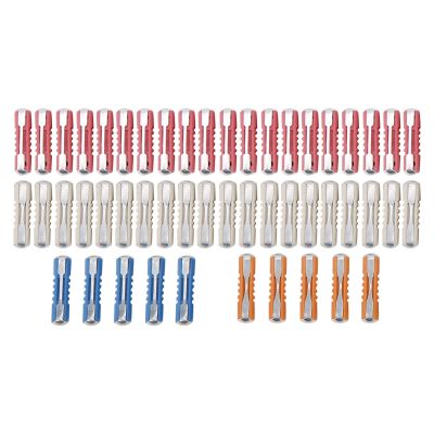 50pcs 5A 8A 16A 25A Car Fuse Kit TorpedoShaped European Fuse Set with Stable Performance Fuses Accessories