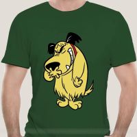 Mens Cotton T Shirt Muttley Cartoon Shirt Smiling Dog Humor Hihi Heehee Haha Brand