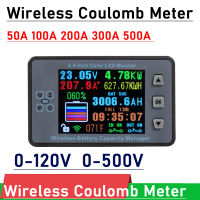 DC 500โวลต์500A ไร้สาย Coulomb เมตรตรวจสอบแบตเตอรี่ Lifepo4ตะกั่วกรด Li-Ion ลิเธียมความจุจอแสดงผลพลังงาน12โวลต์24โวลต์36โวลต์48โวลต์60โวลต์