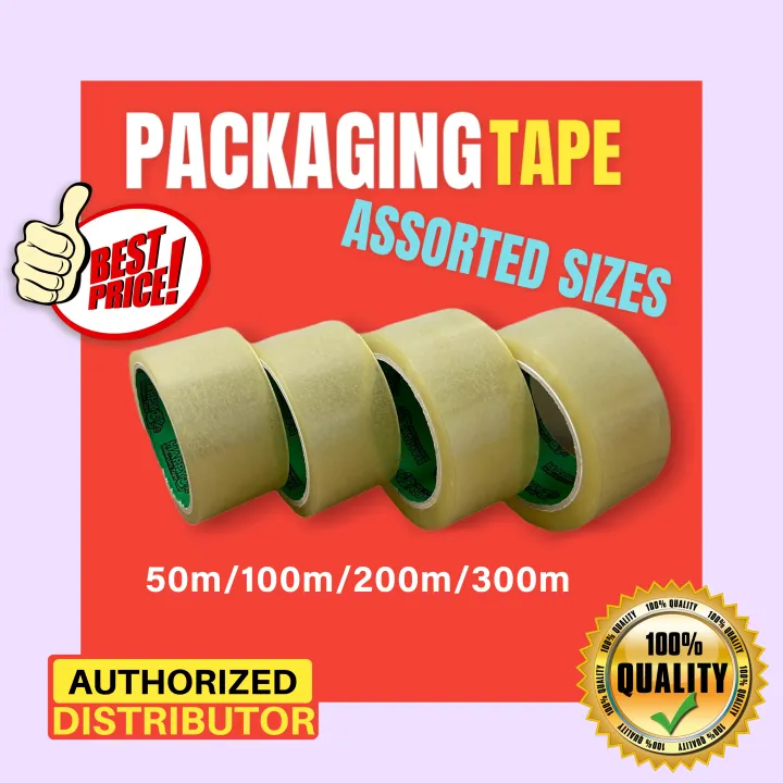 Packaging Tape (Assorted Sizes) Clear Adhesive Tape Sold per Roll