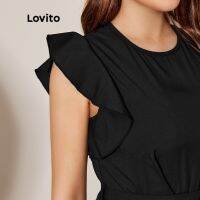 Lovito เดรสยาวพิมพ์ลายโซ่สไตล์บาโรก L25LD139 (สีชมพู)