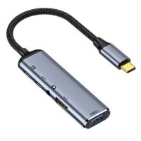 Portable USB 3.1 Type-C Hub to -Compatible 4K Thunderbolt 3 USB C Hub for PC Accessories (Y001)