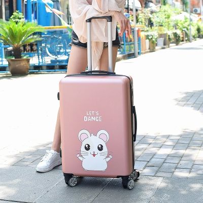 20"22"24"26"carry-on Suitcase with wheels Girl and kids pink red lovely luggage travel bag trolley bags chil