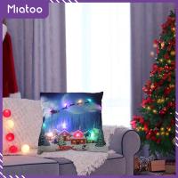 เคสไฟ LED ปลอกหมอนหมอนคริสต์มาส Miatoo ห้องนั่งเล่นในบ้าน