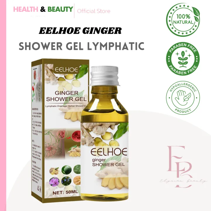 Original and Effective EELHOE Ginger Shower Gel Ginger Lymphatic