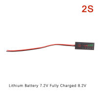 LSHUO 1ชิ้นตัวบอกระดับแบตเตอรี่ Li-ion ตัวทดสอบความจุลิเธียมจอแสดงผล LCD มิเตอร์ความจุโมดูลแสดงผลแบตเตอรี่ลิเธียม