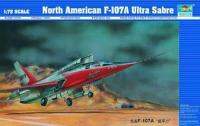 ผู้เป่าแตร01605ระดับ1/72อเมริกาเหนือ F-107A ชุดประกอบโมเดลอัลตร้าเซเบอร์