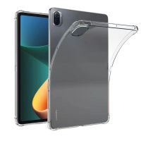 Case สำหรับ XIAOMI Pad 5 Pro 11นิ้ว TPU Soft Case เปลือกโปร่งใสสำหรับ Mi Pad 5 M 5แท็บเล็ตกันกระแทกป้องกันกลับ Cover888