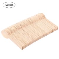 100Pcs Disposable Wooden Spoon Mini Ice Cream Spoon Wood Dessert Scoop Western Wedding Party Tableware Kitchen Accessories Tool Cables