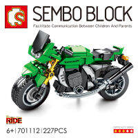 บล็อกตัวต่อมอเตอร์ไซค์ พร้อมฐาน SEMBO BLOCK 701112 จำนวน 227 ชิ้น