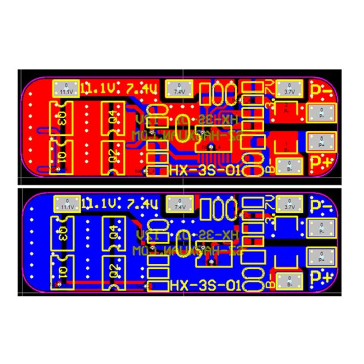 5pcs-3-strings-12v18650-lithium-battery-protection-board-11-1v-12-6v-anti-overcharge-over-discharge-peak-10a