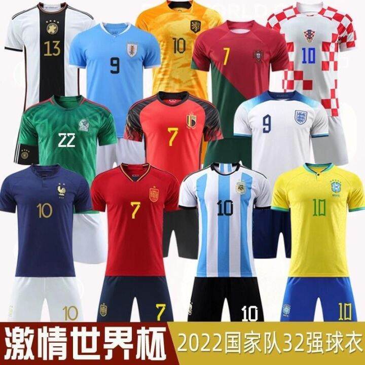 kickball-suit-childrens-clothing-printing-short-sleeve-take-argentine-lionel-messi-jersey-kids-class-c-luo-group-buying-discounts