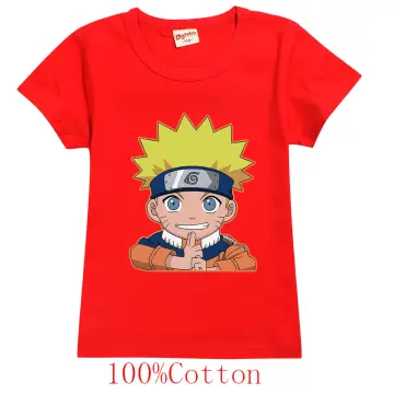 New Japanese Anime shirt Naruto Cartoon Children's Tshirt Summer