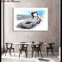 โปสเตอร์พิมพ์ลาย24 Uur Van Le Mans ศิลปะผ้าใบชิลเดอร์ Muur Foto Voonkamer ของตกแต่งบ้านกรอบภายใน1ชิ้นหรือไร้กรอบ (การปรับแต่งมีผ้าใบวาดภาพและกรอบ)