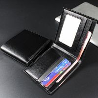 Coin Cowhide Purses Cowhide Slim Wallets Inserts Men Business Bag Money Purses Leather Cards Holder Wallet Credit Foldable
