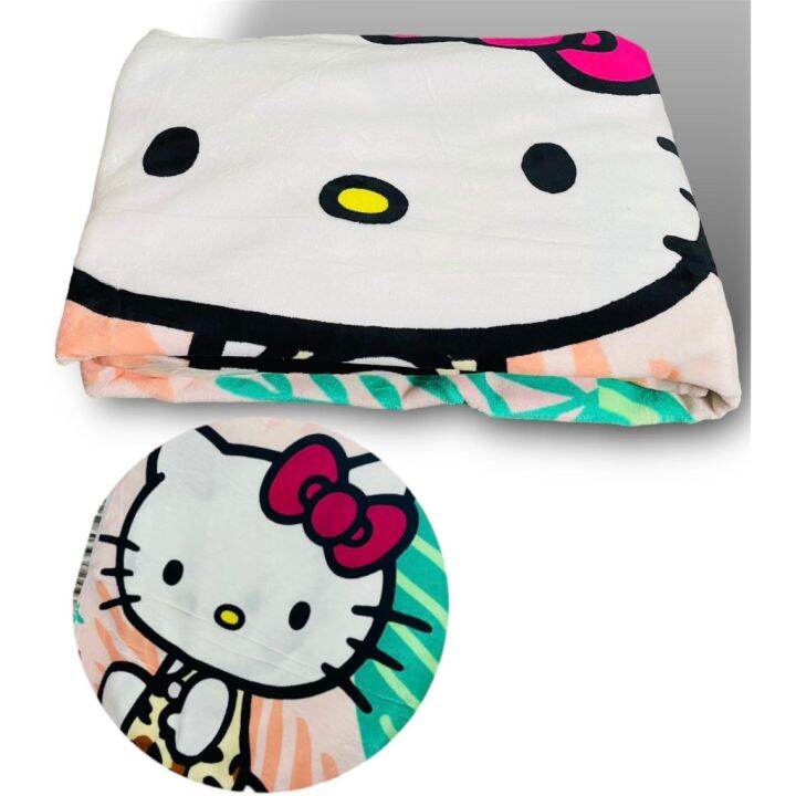 Hot Hello Kitty Blanket/Kumot 100 COTTON(130cmX220cm) Lazada PH