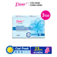 Bộ 3 gói Băng vệ sinh Diana hàng ngày Sensi Cool Fresh gói 40 miếng thumbnail