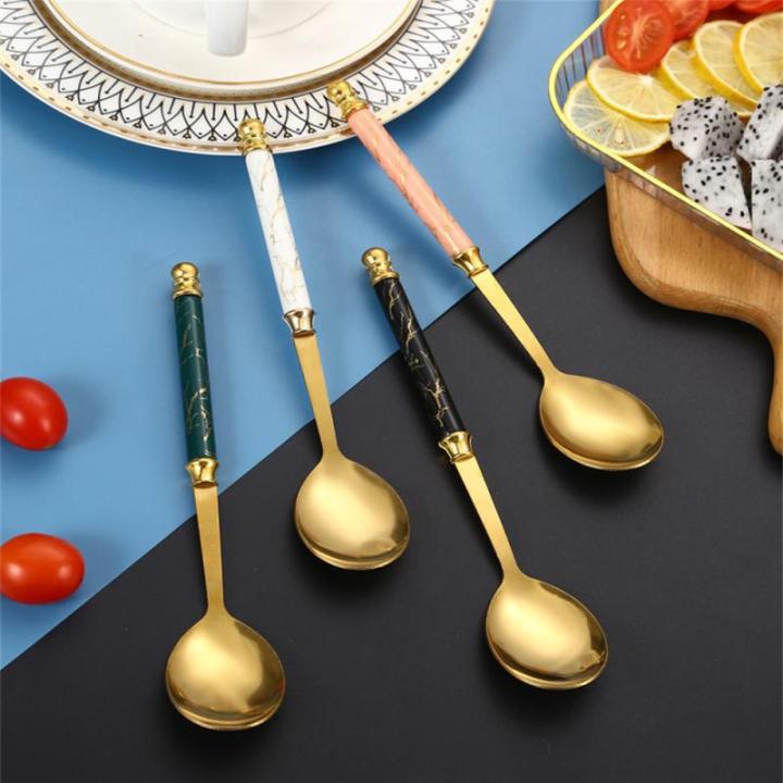 imitation-ceramic-spoon-creative-coffee-spoon-eco-friendly-mirror-polishing-ice-cream-spoon-wholesale-kitchen-accessories-nordic-serving-utensils