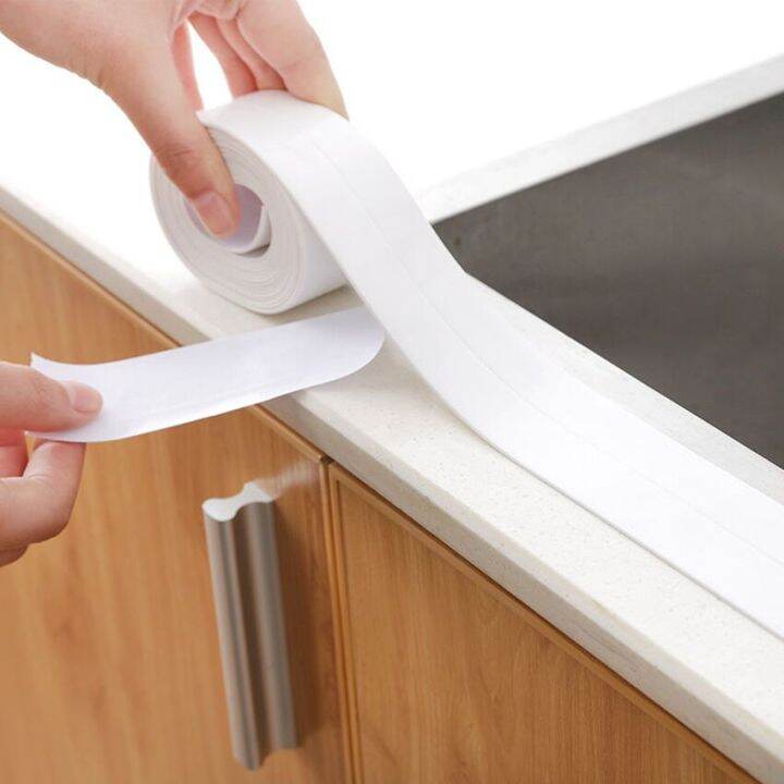 pvc-waterproof-mildew-proof-sealing-tape-strong-viscous-bathroom-sink-joint-crevice-stickers-kitchen-corner-line-sticking-strip-adhesives-tape