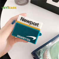 VETICASE Newportกล่องสีเขียวเคสหูฟังสำหรับApple AirPods Pro AirPods 1 2 3ซิลิโคนอ่อนนุ่มปกหูฟังAir Podsปลอกกระเป๋าป้องกันAirPodอุปกรณ์เสริมสีเขียว