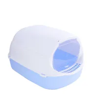 Full Closed Cat Litter Box Deodorant Pet Kitten Anti Splash Toilet Indoor Clean Sand Bedpan Basin Removable Cleaning Cat Supplie