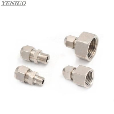 Metric 10x1mm 14x1.5mm 16x1.5mm 20x1.5mm Female Thread or Male Thread Clip Connect Brass Pipe Fittings