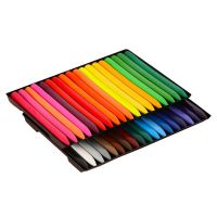 Fashion 36 Colors Triangular Crayons Safe Non-toxic Triangular Colouring Pencil for Students Kids Children Drawing Drafting