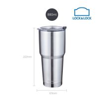 LOCK&amp;LOCK แก้วน้ำเก็บความร้อน-เย็น Swing Tumbler 700มล. สีเงิน LHC4137SLV