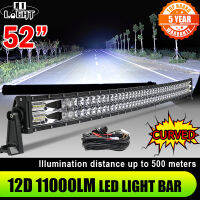 CO LIGHT 52 42 32 22 inch Curved LED Light Bar 420W 620W 820W 1020W Flood Spot Combo Led Worrk Light Bar For Offroad UAZ 12V 24V