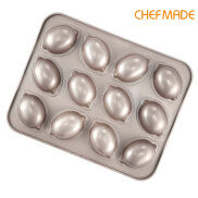 CHEFMADE Khuôn Bánh Chanh Chống Dính 12 Cốc Đĩa Bánh Chống Dính Hình Quả