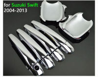 Afor Suzuki Swift 2004-2013อุปกรณ์เสริม Chrome ประตู Handle ครอบคลุม2005 2006 2007 2008 2009 2010 2011 2012รถจัดแต่งทรงผม StickersM