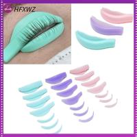 HFXWZ 7 Pairs ใช้ซ้ำได้ การออกแบบใหม่ อุปกรณ์แต่งหน้าเสริม เครื่องมือ applicator การต่อขนตา แผ่นดัดขนตา เครื่องมือดัดขนตา แผ่นปิดขนตารีไซเคิล ซิลิโคนทำจากซิลิโคน