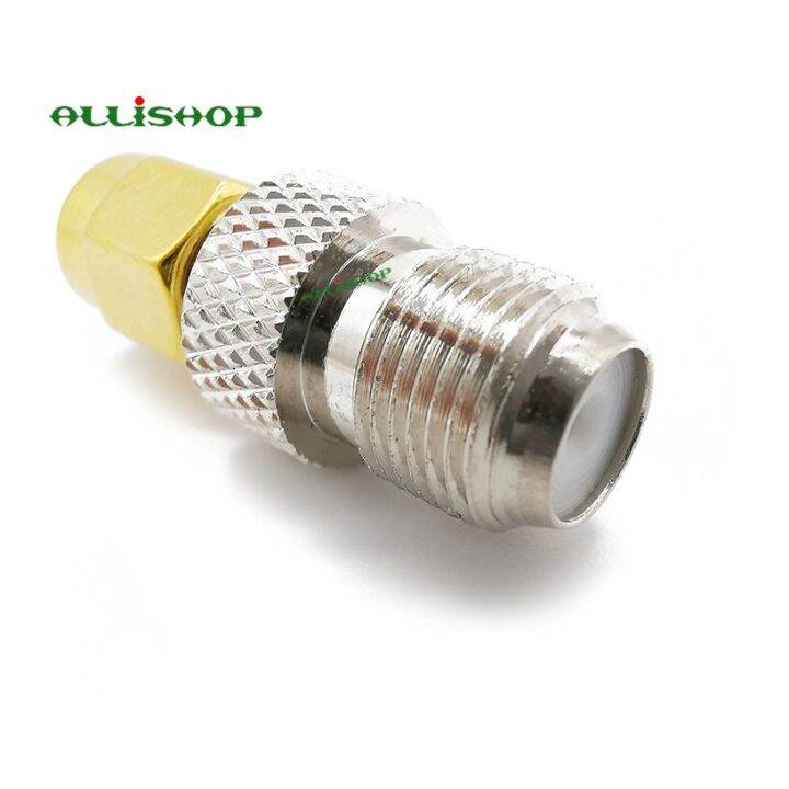 rp-sma-plug-to-f-jack-straight-coaxial-connector-rf-sma-f-adapter-allishop-50ohm-rp-sma-male-to-f-type-female-rf-adapter-electrical-connectors