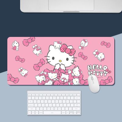 Cute Pink Mouse Pad  for Hello Kitty Design with Big Size (60X30X0.2cm) Mousepad